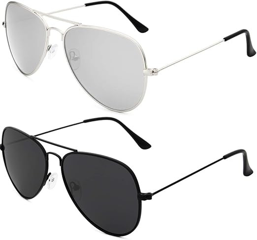 Livhò Sunglasses for Men Women Aviator Polarized Metal Mirror UV 400 Lens Protection | Amazon (US)
