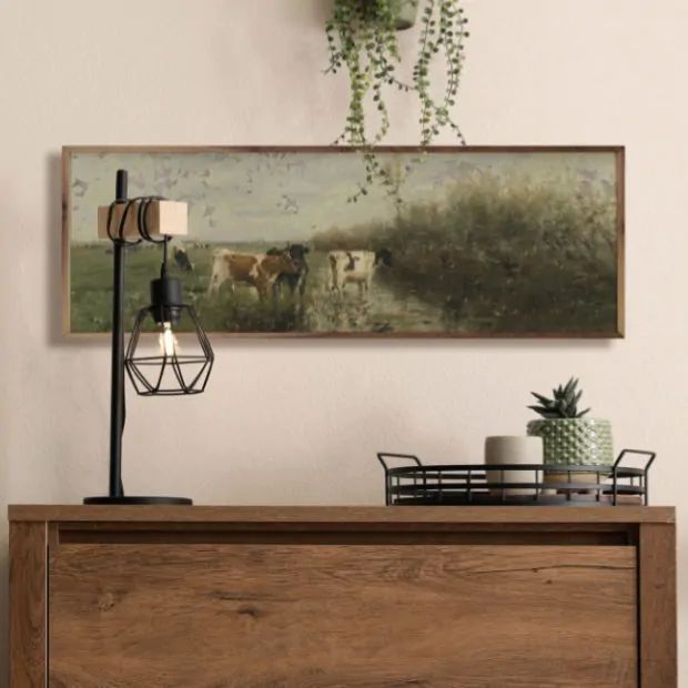 Grazing Cows in Field Wall Decor | Antique Farm House