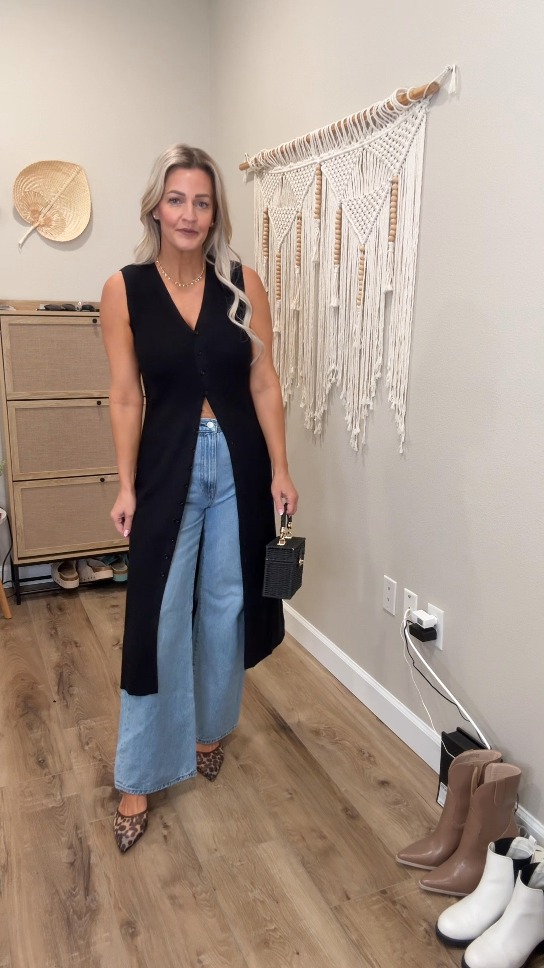 Sweater Dress Small
Jeans 28

#LTKWorkwear #LTKOver40 #LTKootd