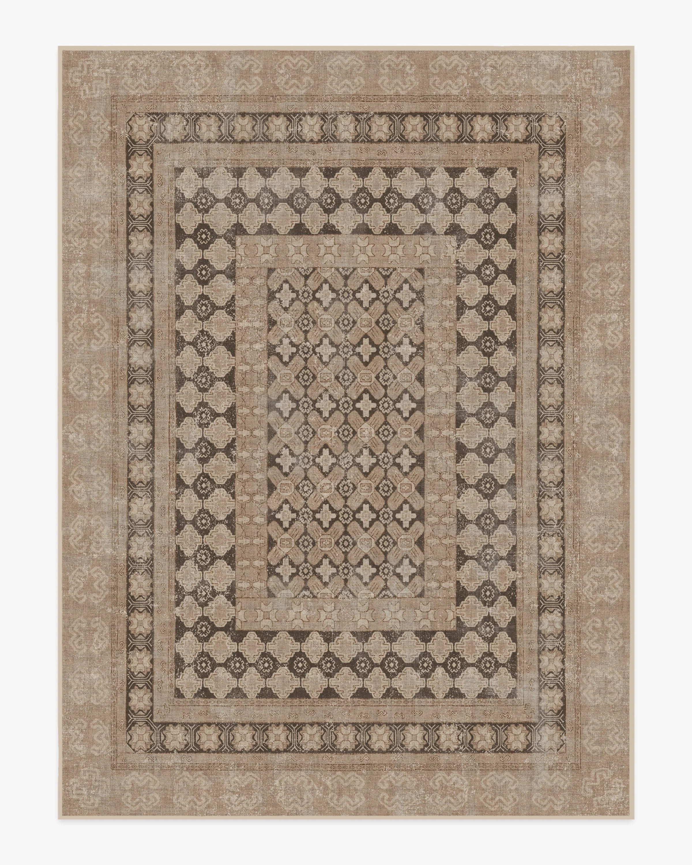 Cyrus Rose Gold Flatwoven Rug | Ruggable