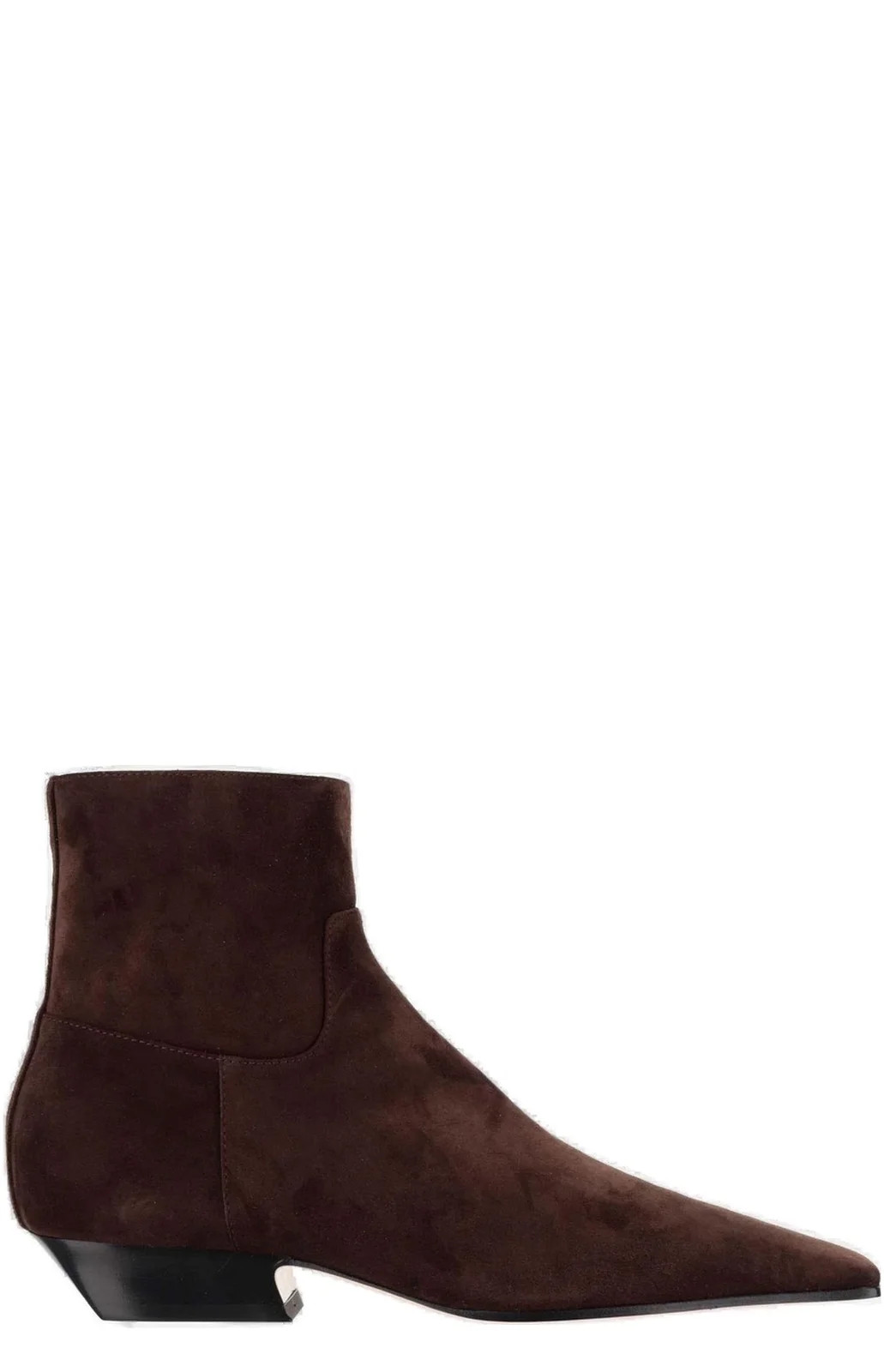 Khaite Marfa Square-Toe Ankle Boots | Cettire Global