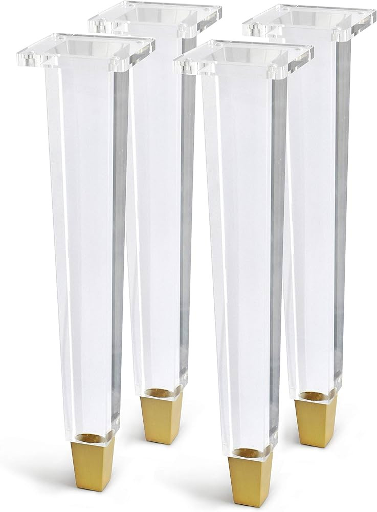 JEREVER 16 Inch Acrylic Furniture Legs Set of 4,Coffee Table,Desk,Bench Replacement Leg Home DIY ... | Amazon (US)