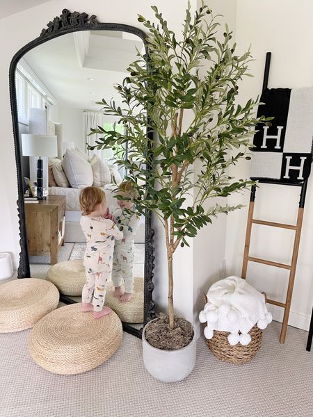 H O M E \ bedroom corners with a side of toddler☺️ Good thing I bolt my mirrors into the wall👌🏻

Home decor
Mirror
Olive tree
Amazon 

#LTKhome #LTKfamily