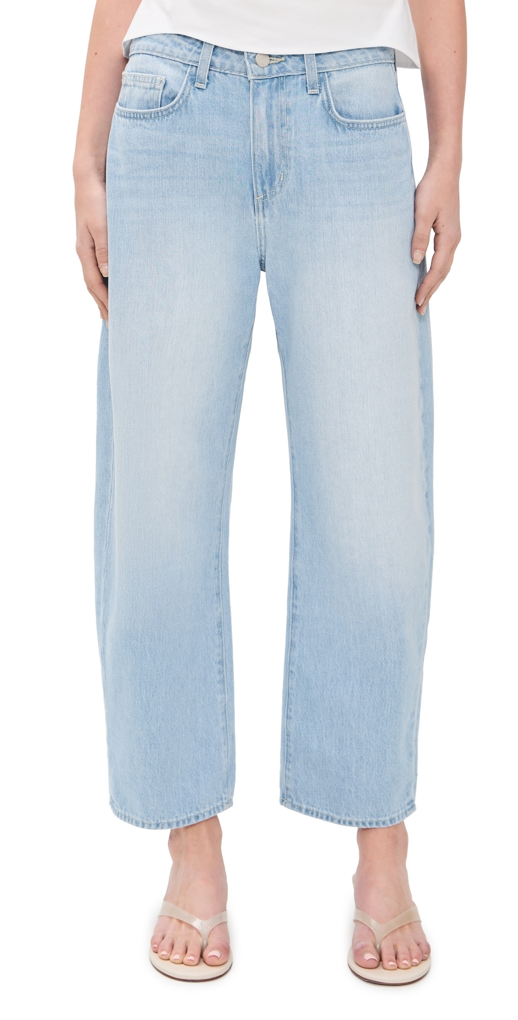 L'AGENCE Mallis Bow-Leg Jeans Brea 24 | Shopbop