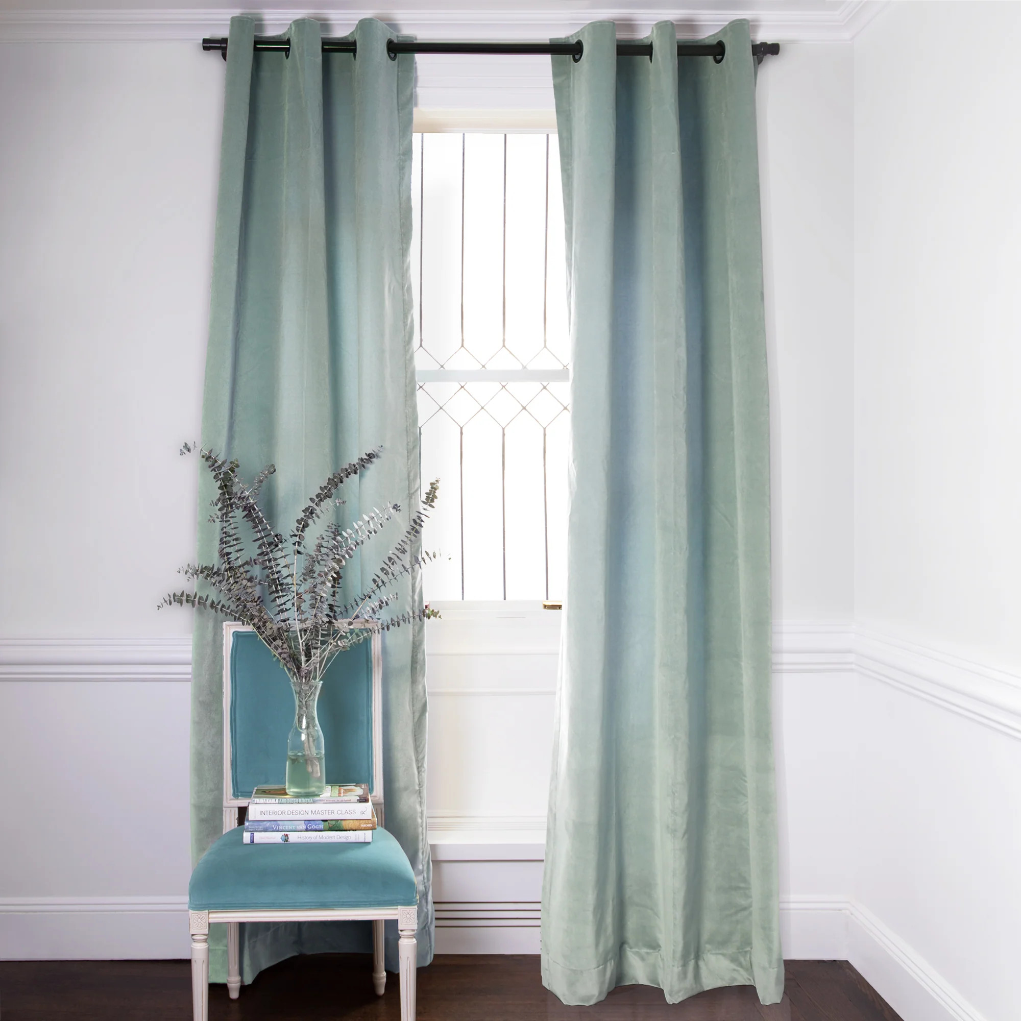 Sea Salt Velvet
                Custom Curtain | Pepper