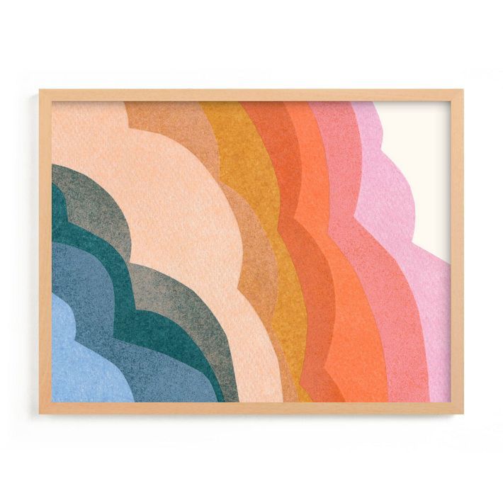 Rainbow Clouds Framed Wall Art by Minted for West Elm | West Elm (US)