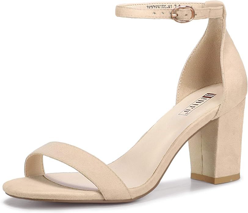 IDIFU Women's 3 Inch Heel Sandals for Women | Amazon (US)