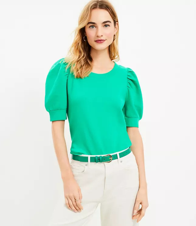 Puff Sleeve Sweatshirt | LOFT