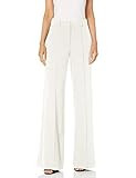 HALSTON Women's Crepe Suiting Pant, Linen White, 8 | Amazon (US)