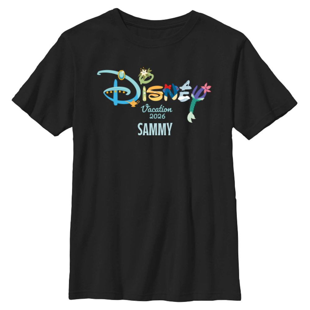 Disney Princess ''Disney Vacation 2026'' Logo T-Shirt for Kids – Customized | Disney Store | Disney Store