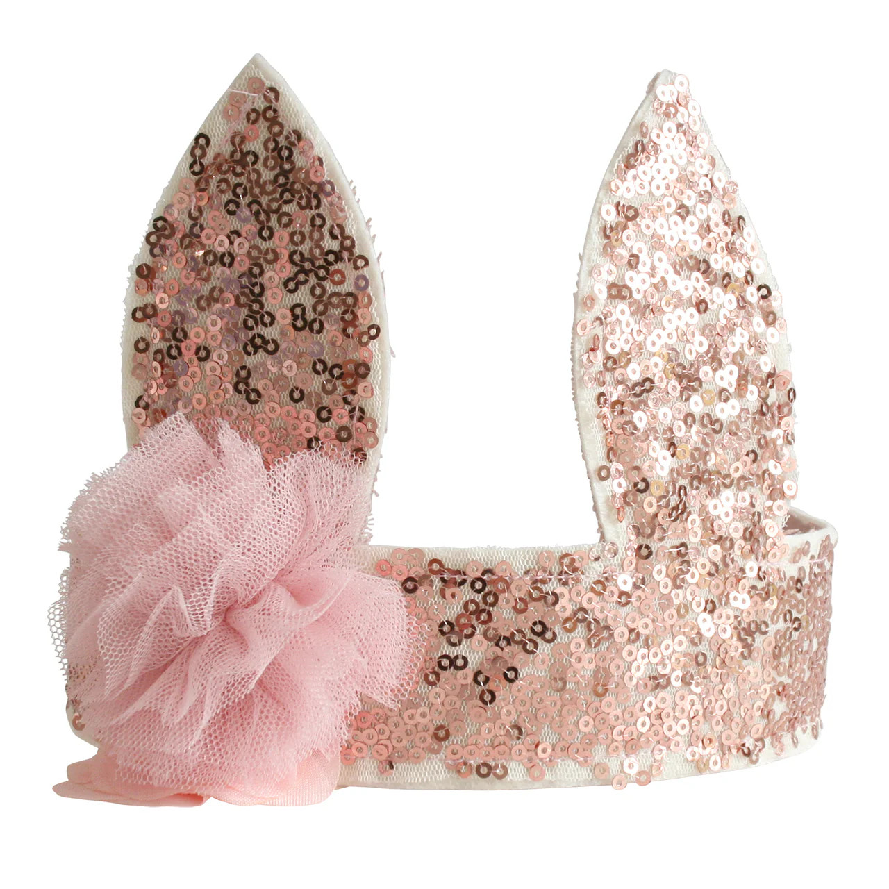 Bunny Crown in Rose Gold Sequins | Loozieloo