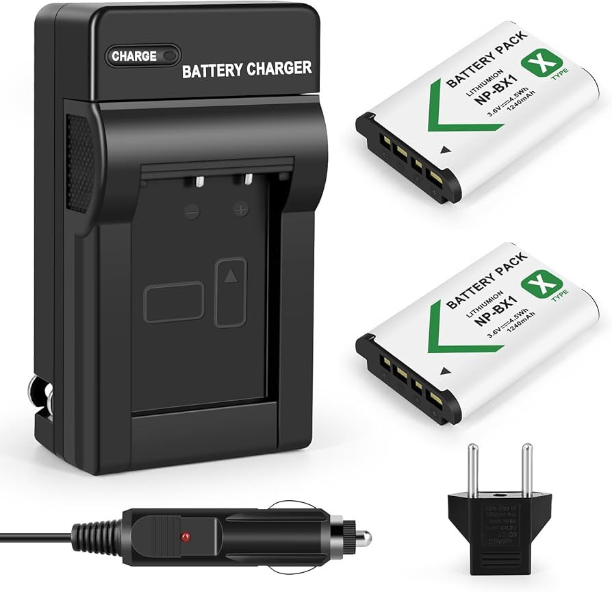 Mliepow 2-Pack NP-BX1 Battery and Charger Kit for Sony NP-BX1 and Sony Cyber-Shot DSC-HX99, HX95,... | Amazon (US)