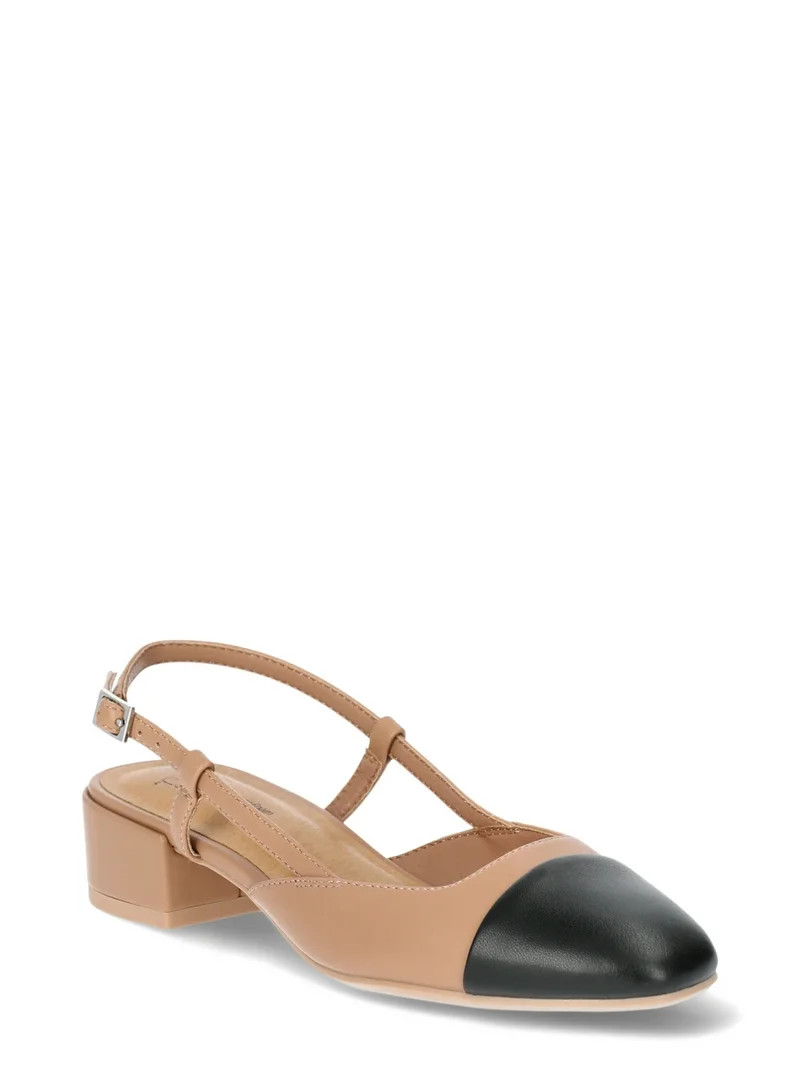 Time and Tru Women's Block Heel Slingbacks - Walmart.com | Walmart (US)