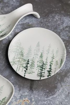 Evergreen Ceramic Cookie Plate | Anthropologie (US)