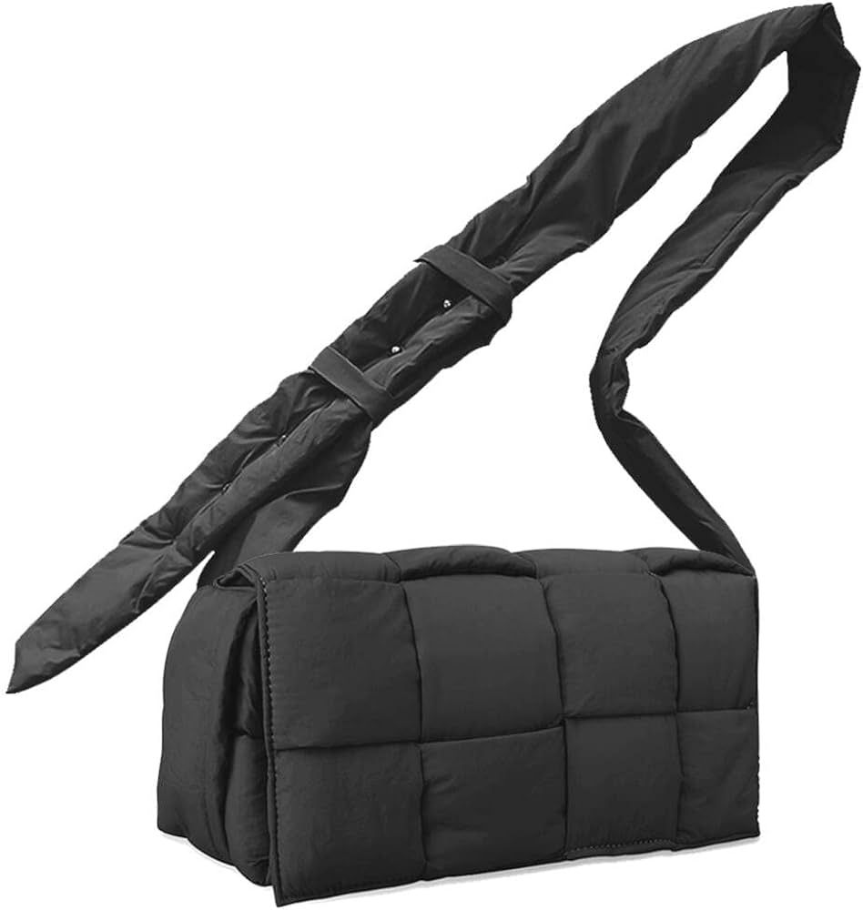 INPAKSA Puffer Woven Bag Women Padded Designer Crossbody Bags Woven Purse Down Shoulder Bags for ... | Amazon (US)