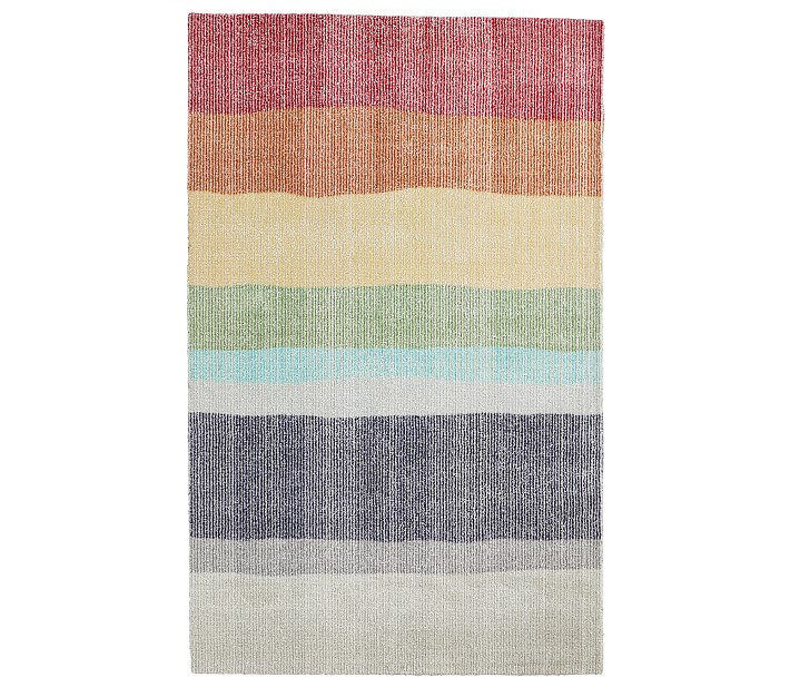 Rainbow Ombre Rug | Pottery Barn Kids