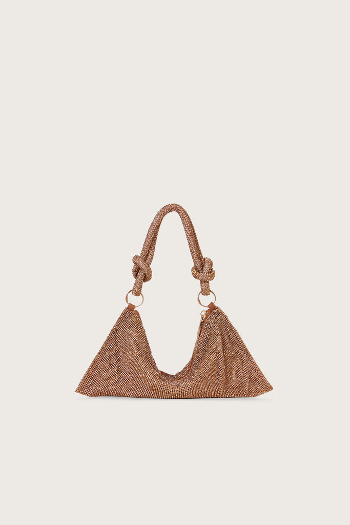 HERA NANO RHINESTONE SHOULDER BAG - CHAMPAGNE | Cult Gaia - US
