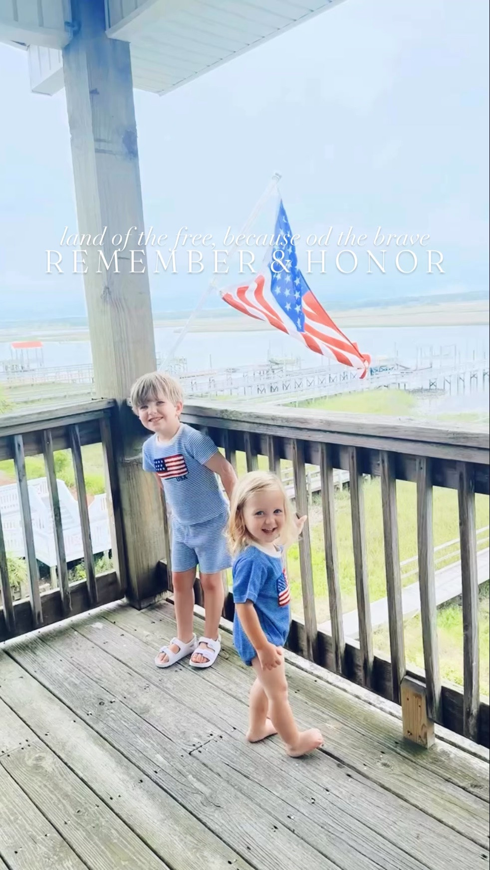 Thankful for all who served 🙏 and sacrificed ✝️ to give us the freedom we get to live and enjoy today! 🇺🇸 All the red, white, and blue ❤️🤍💙 and stars ✨ and stripes 💫 for Memorial Day 🌟 down here at the beach house!! 🌊🌾🐚⚓️ #landofthefreebecauseoftheday #americanlovingbabies #landthatilove #memorialday #rememberandhonor