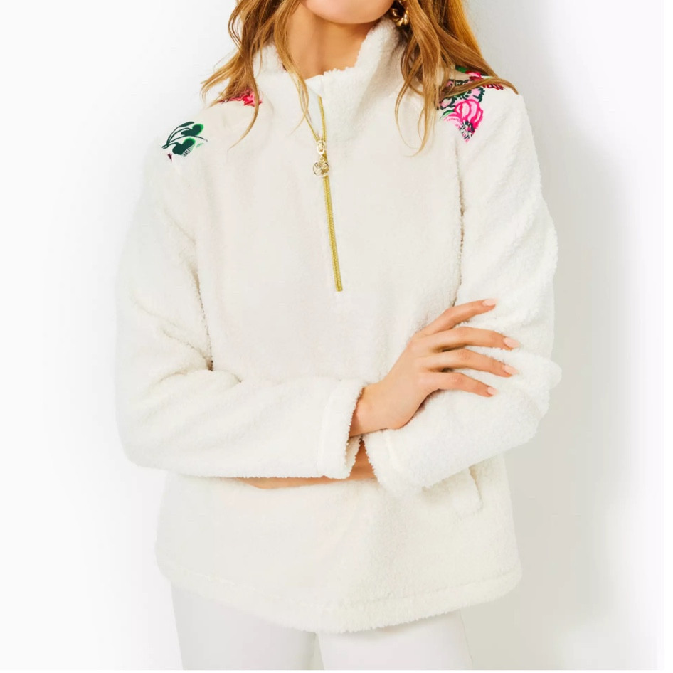 Cute unique fleece as part of Lilly Pulitzer sunshine sale! Limited time, until Jan 8 
Sherpa 

#LTKSaleAlert #LTKStyleTip #LTKFindsUnder50