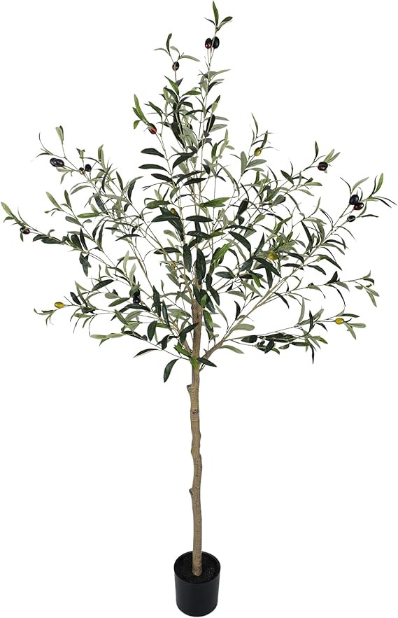 Olive Trees Artificial Indoor-Outdoor: Large Faux Olive Tree 5FT with Realistic Long Lasting Colo... | Amazon (US)