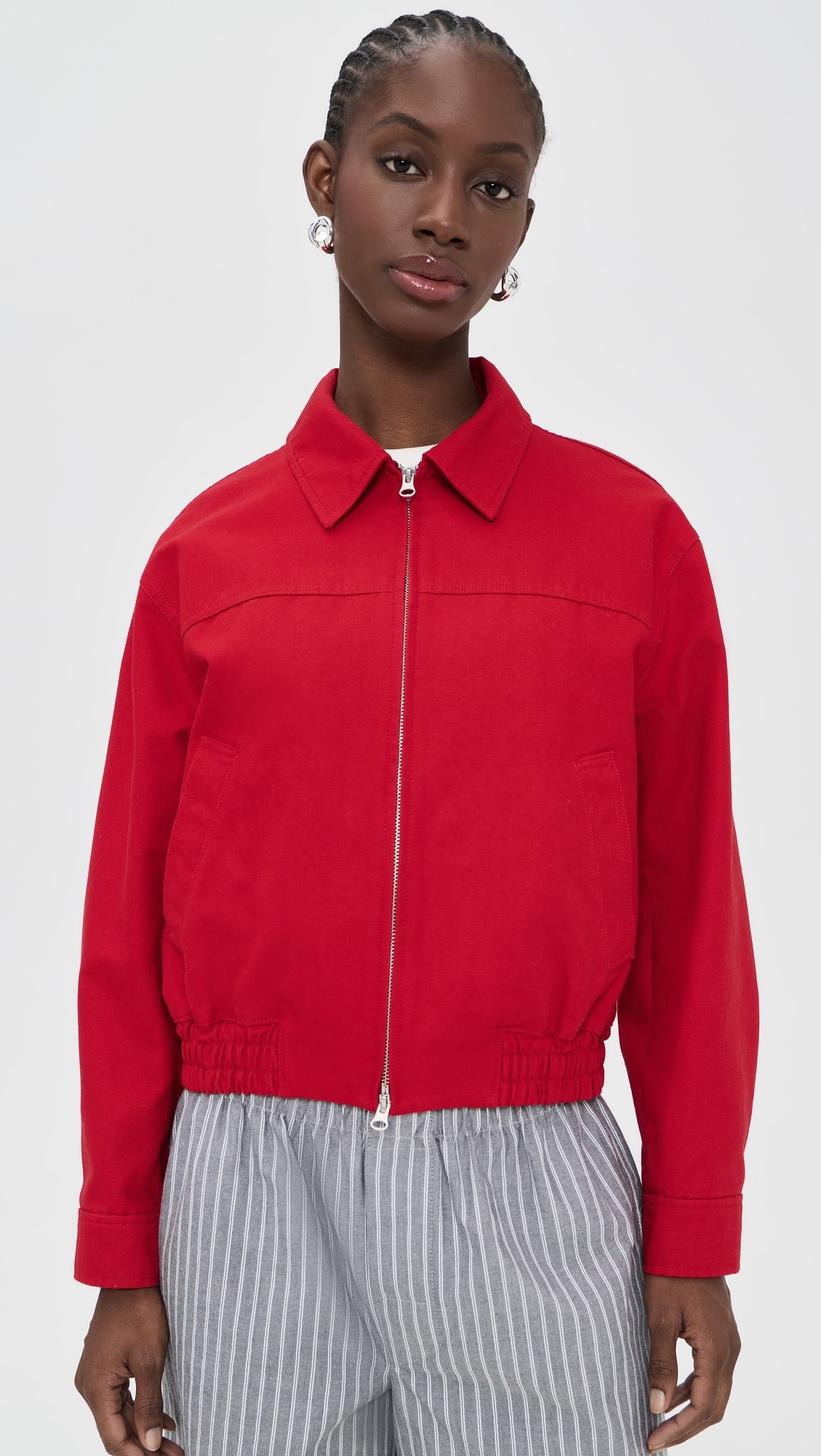 Collared Blouson Jacket | Shopbop