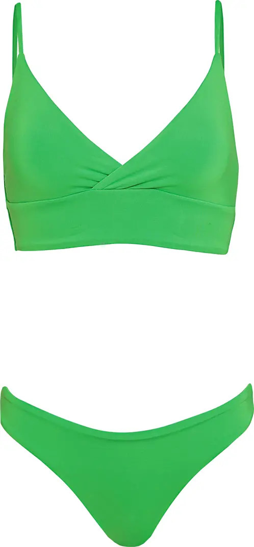 Maaji Emerald Brocade Sublimity Reversible Bikini Bottoms | Nordstrom | Nordstrom