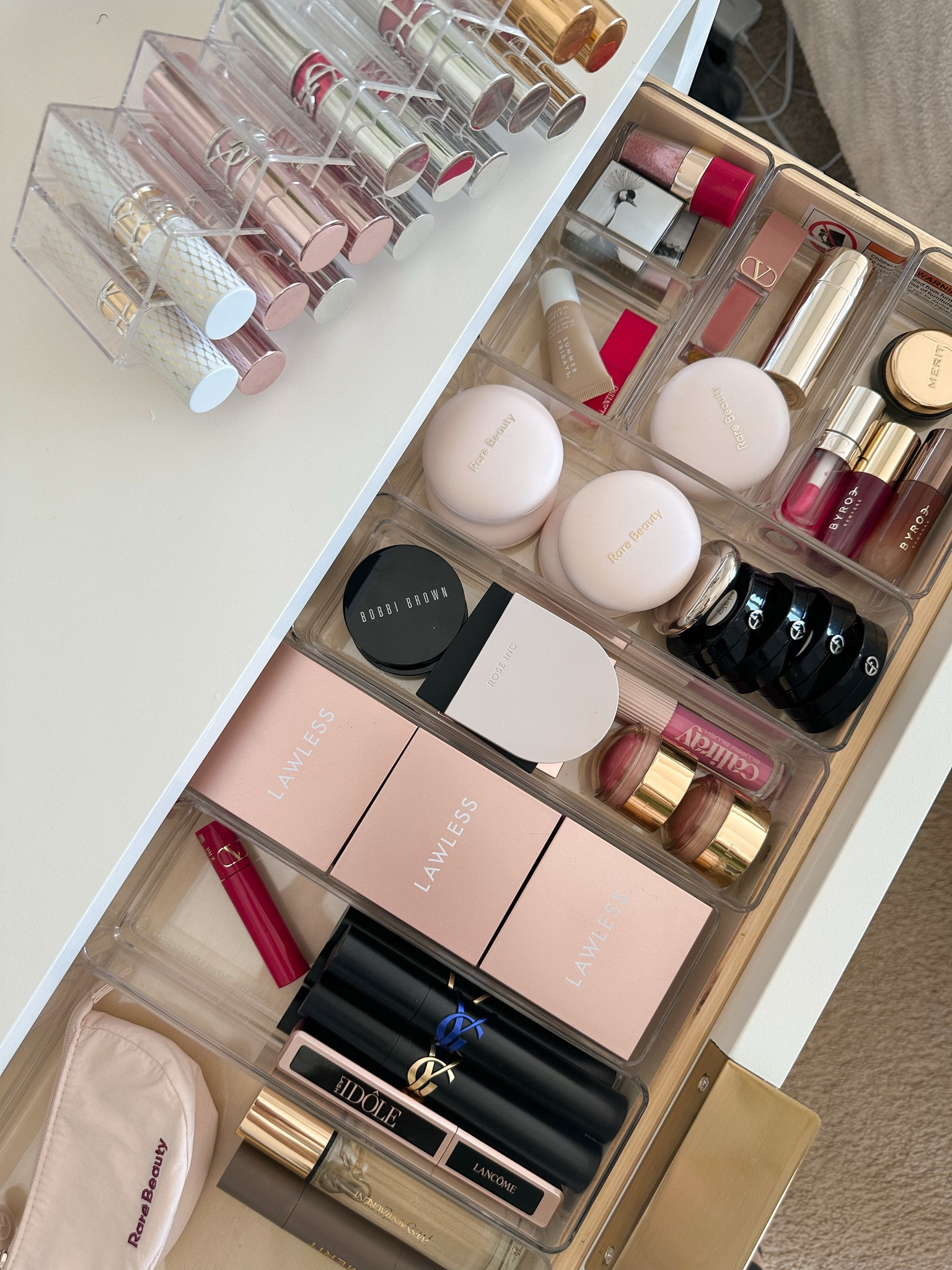 Finally organized my makeup vanity! Now if only I could find a way to organize my thoughts... 😂💄 

#LTKMostLoved #LTKBeauty #LTKHome