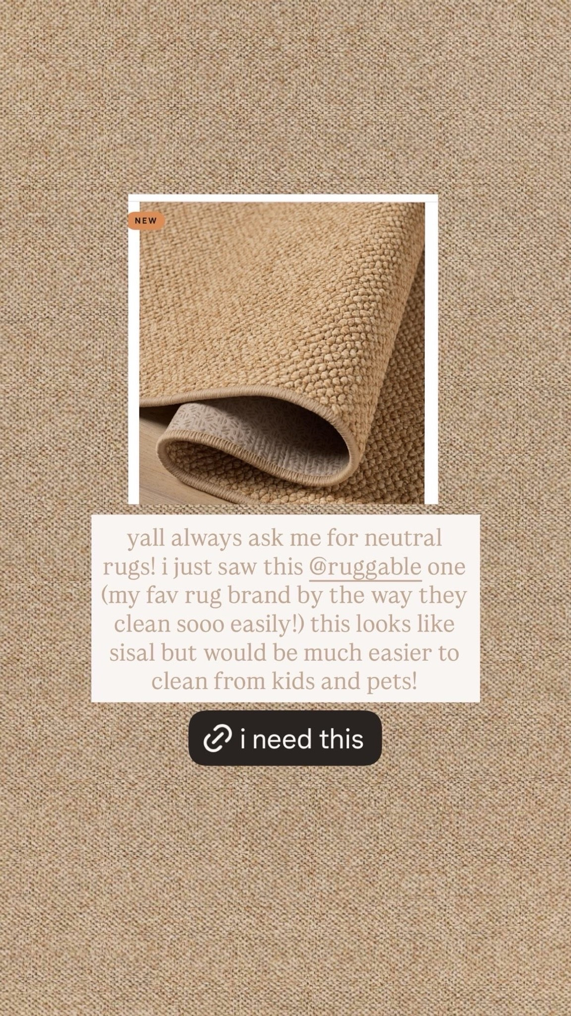 Great neutral option from Ruggable!

#LTKmomlife #LTKKids #LTKHome