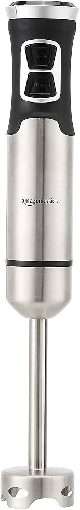 Amazon Basics 500 Watt Multi-Speed Immersion Hand Blender, Silver | Amazon (US)