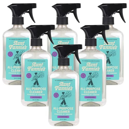 Aunt Fannie's All Purpose Household Cleaner, Multi-surface Spray, Powered by Vinegar for Kitchen, Bath, Windows and Countertops, Lavender Scent (Pack of 6) | Amazon (US)