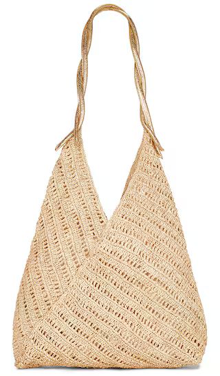 Panama Lux Bag in Natural & Gold | Revolve Clothing (Global)