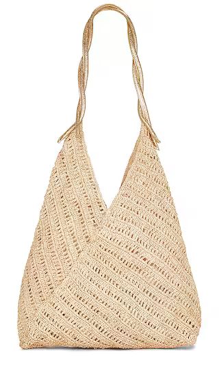 Panama Lux Bag in Natural & Gold | Revolve Clothing (Global)