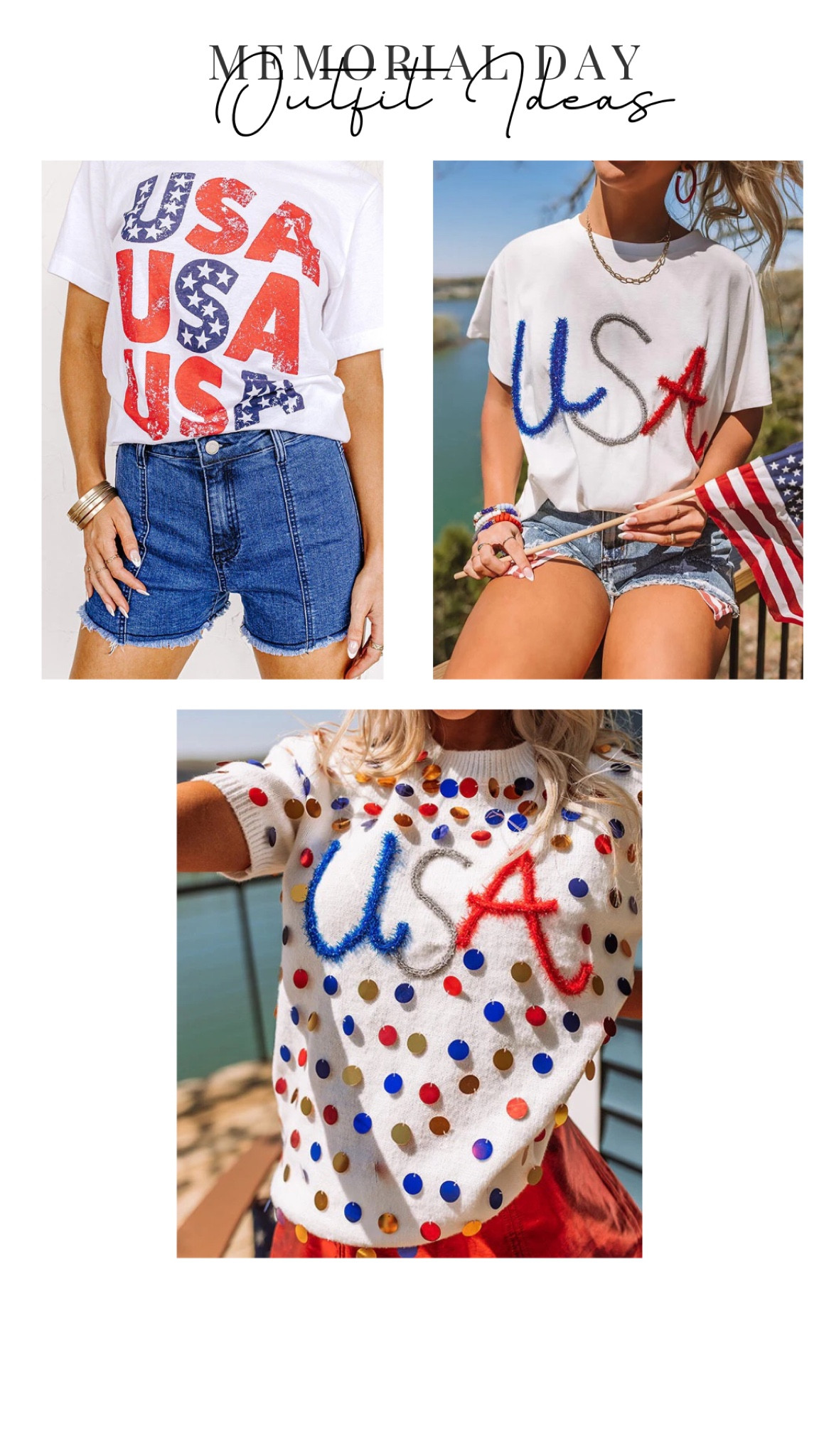 Memorial Day. Outfit Ideas. USA. T-Shirts  

#LTKunder100 #LTKfit #LTKstyletip