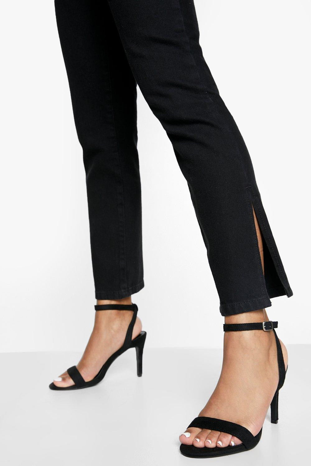 Womens Low Barely There Heels - Black - 10 | Boohoo.com (US & CA)