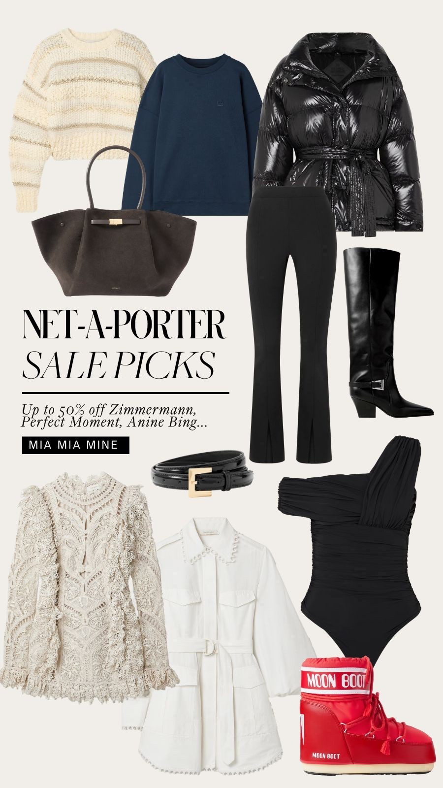 Net-a-porter sale
Save up to 50% off anine bing, Zimmermann, perfect moment and more winter essentials
Holiday gifts on sale 

#LTKHoliday #LTKSeasonal #LTKSaleAlert