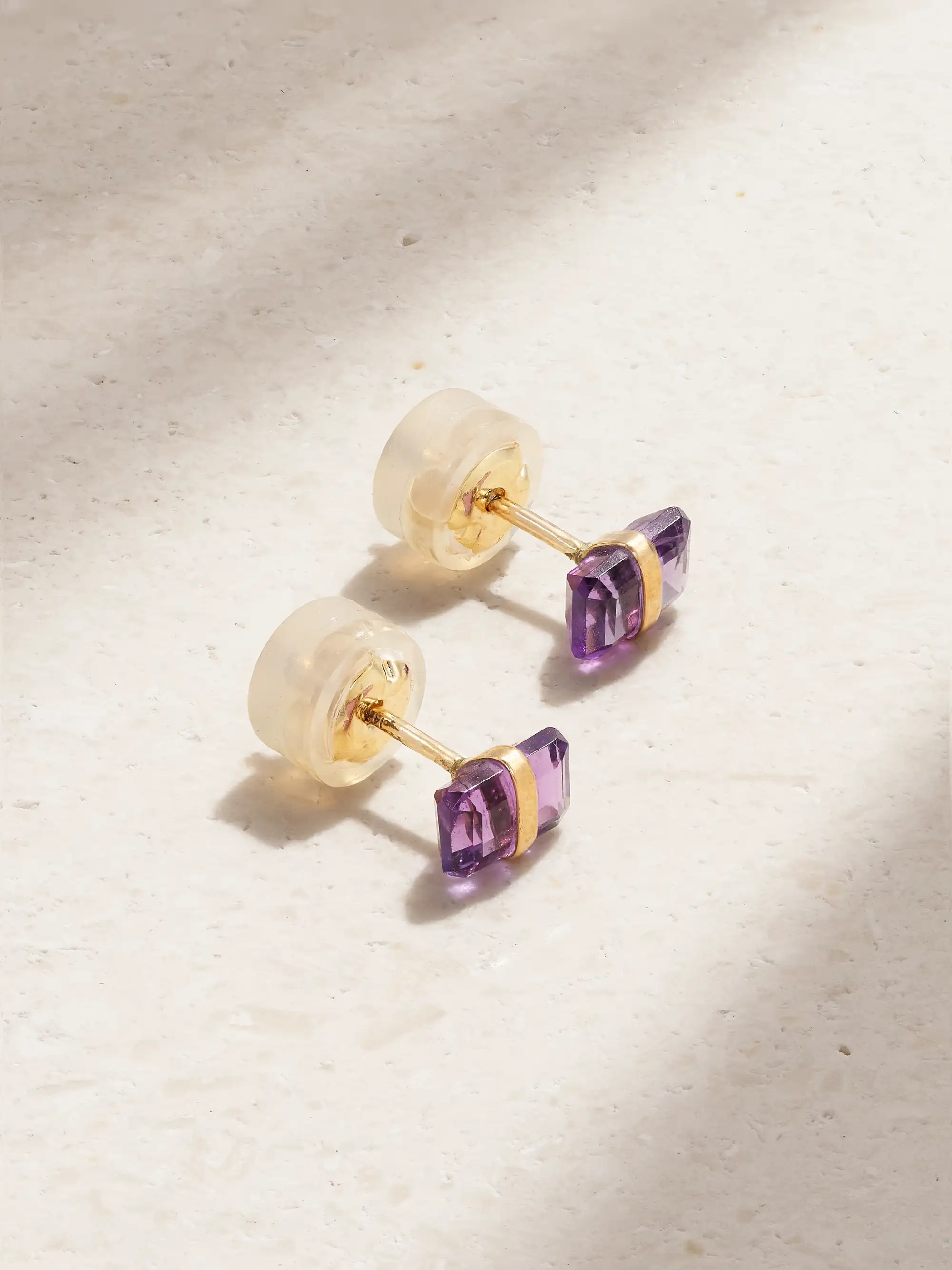 14-karat recycled gold amethyst earrings | NET-A-PORTER (US)