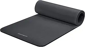 Retrospec Solana Yoga Mat 1/2" Thick w/Nylon Strap for Men & Women - Non Slip Exercise Mat for Yo... | Amazon (US)