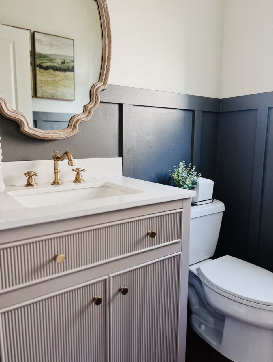 


Bathroom Renovation / Vanity / Brass Faucet / Brass Fixtures 
/ Powder Bath Design / Board & Batten 



#LTKHome