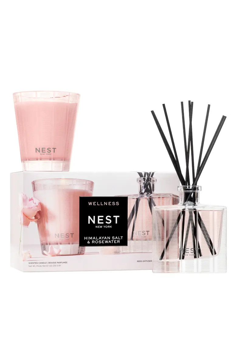 NEST New York Himalayan Salt & Rosewater Classic Candle & Reed Diffuser Set (Nordstrom Exclusive)... | Nordstrom