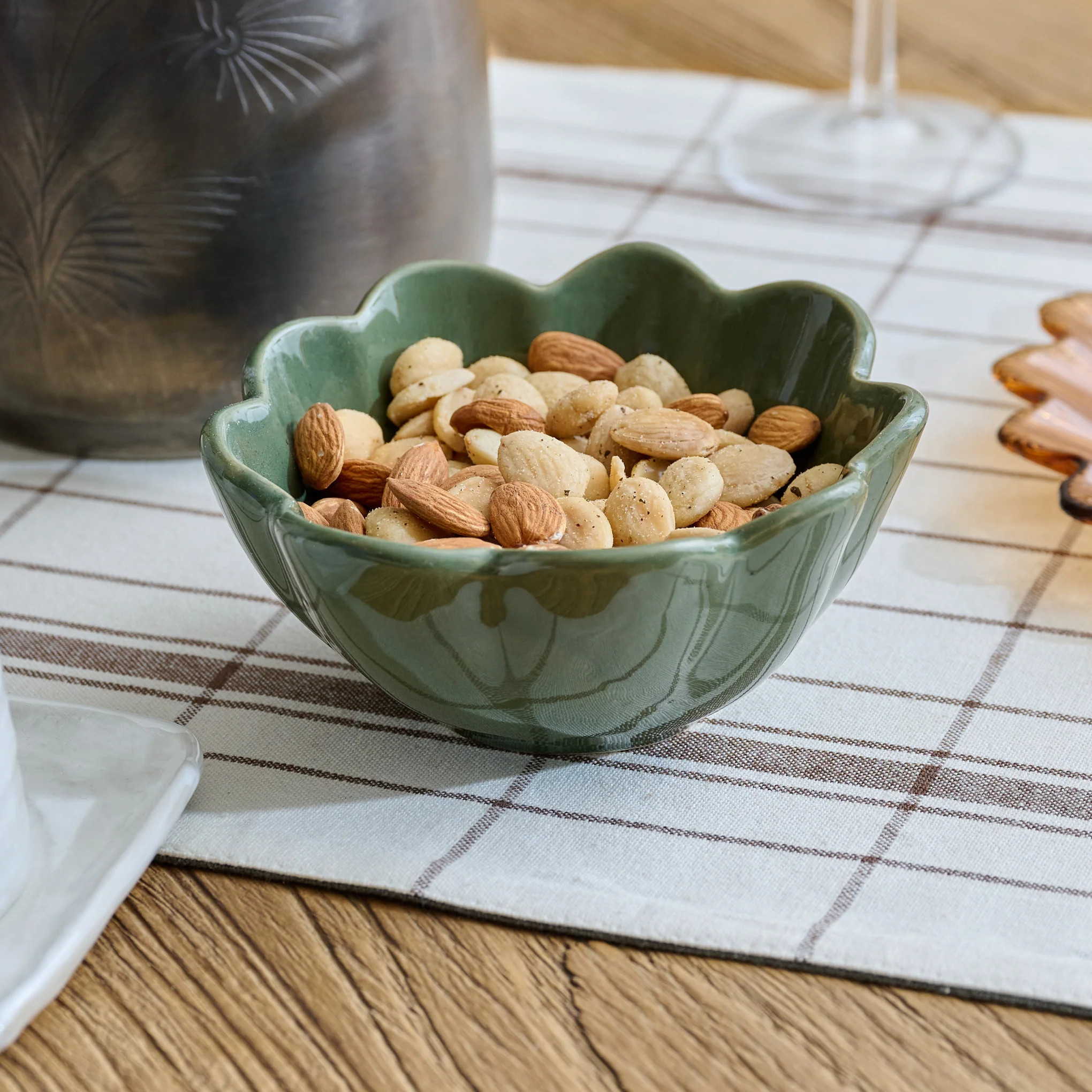 Forest Green Scalloped Mini Bowl | Magnolia