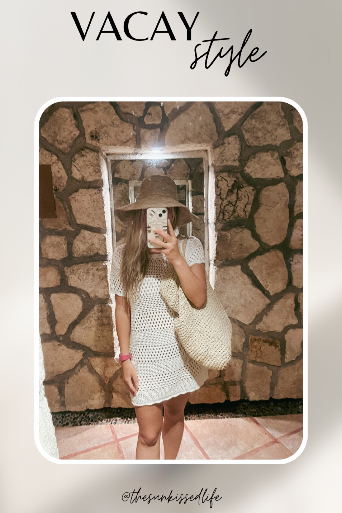 vacation outfit, vacay style, resort wear, tan swimsuit, beige tan swim coverup, crochet large oversized beach bag, purse, birkenstock inspired sandals

#LTKunder100 #LTKswim #LTKtravel