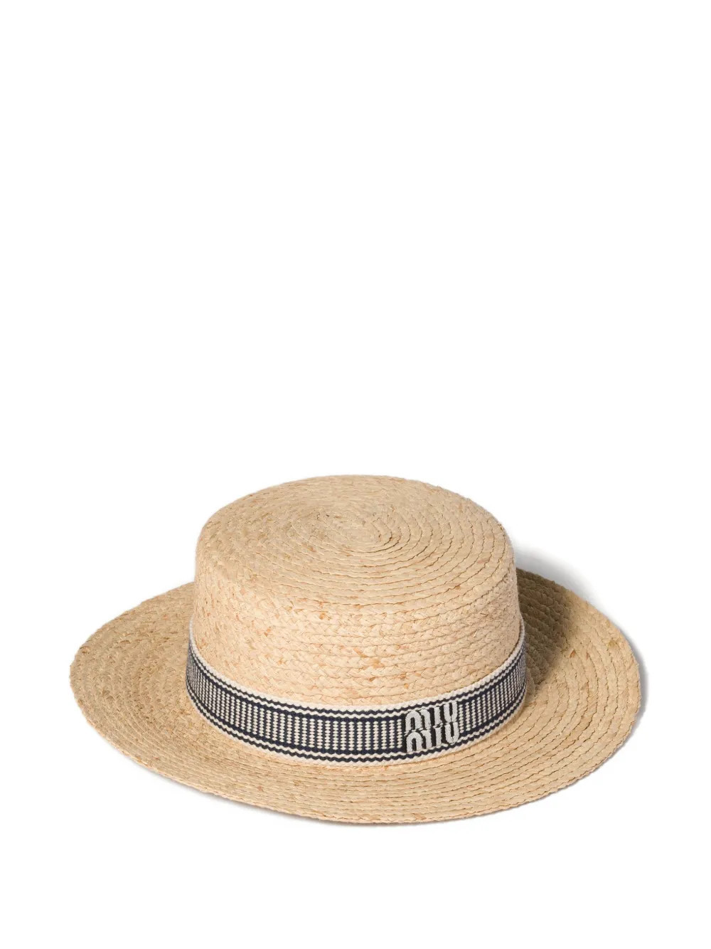 Miu Miu raffia hat - Neutrals | Farfetch Global