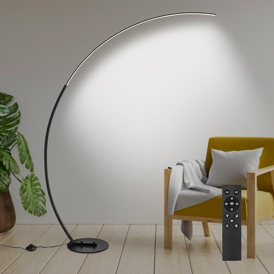CHICLUX Arc Floor Lamp, Dimmable LED Floor Lamp with 3 Color Temperatures, Ultra Bright, Modern S... | Amazon (US)