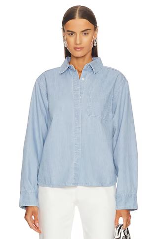 Moussy Vintage Middleport Shirt in Light Blue from Revolve.com | Revolve Clothing (Global)