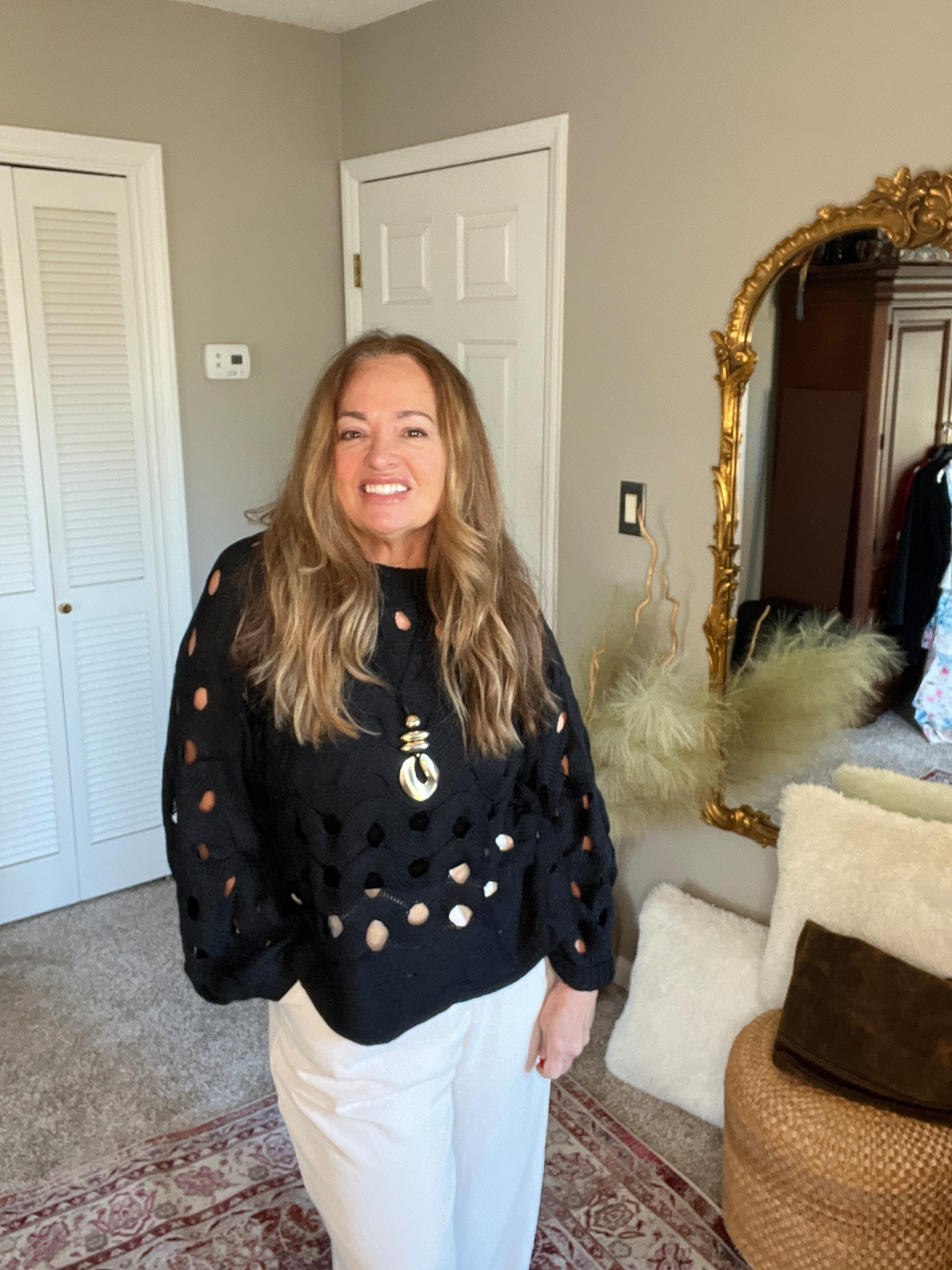 Beautiful open weave sweater

#LTKOver40 #LTKmorningroutine #LTKNYFW