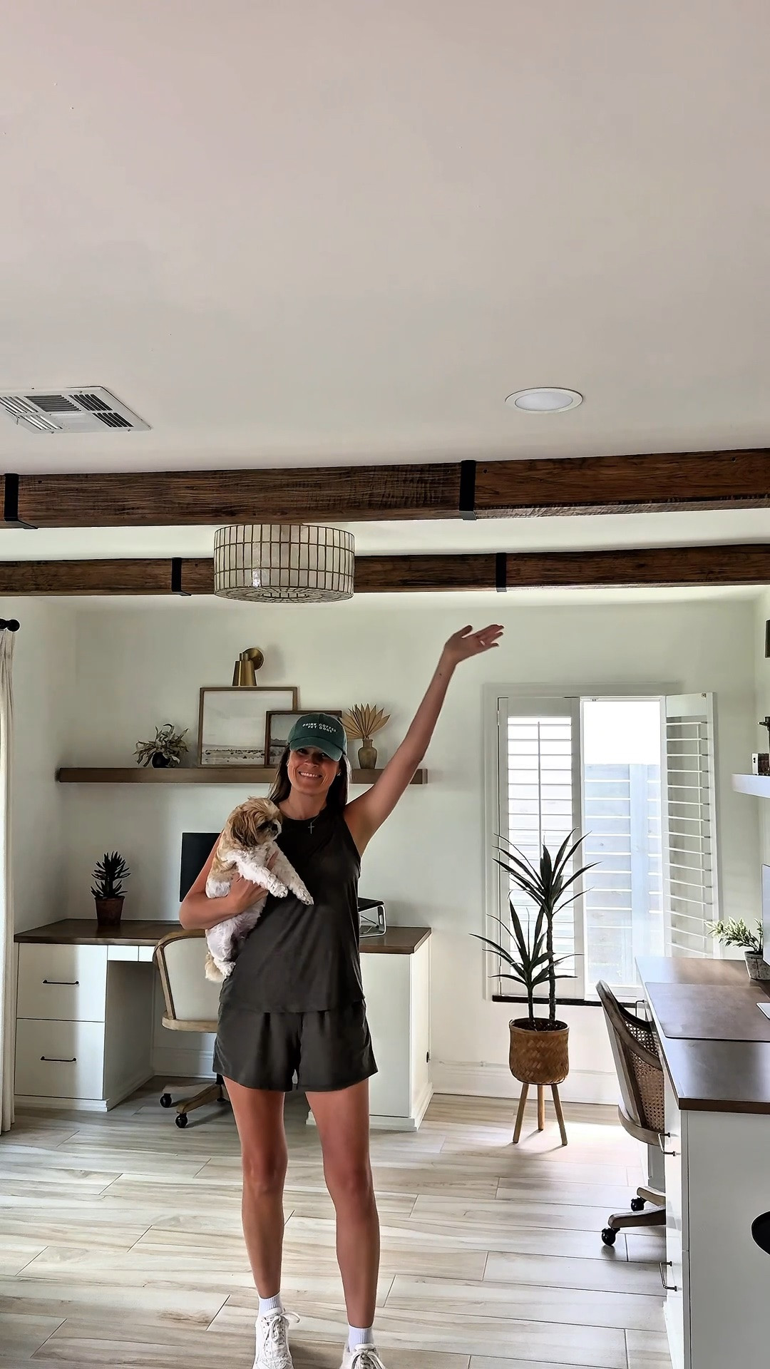 Part two of our faux wood ceiling beams, install day! I love the warmth in gave the space!

#fauxbeams #ceilingbeams #diyhomeprojects #homeimprovementideas
