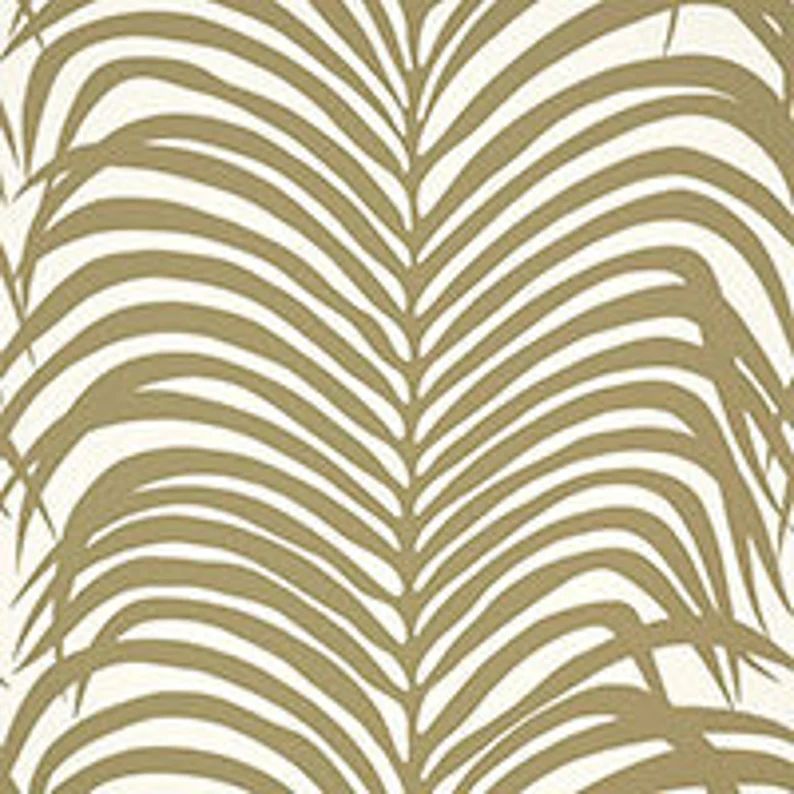 F. Schumacher Zebra Palm Wallpaper (Packaged in double rolls)  (other colors available) | Etsy (US)