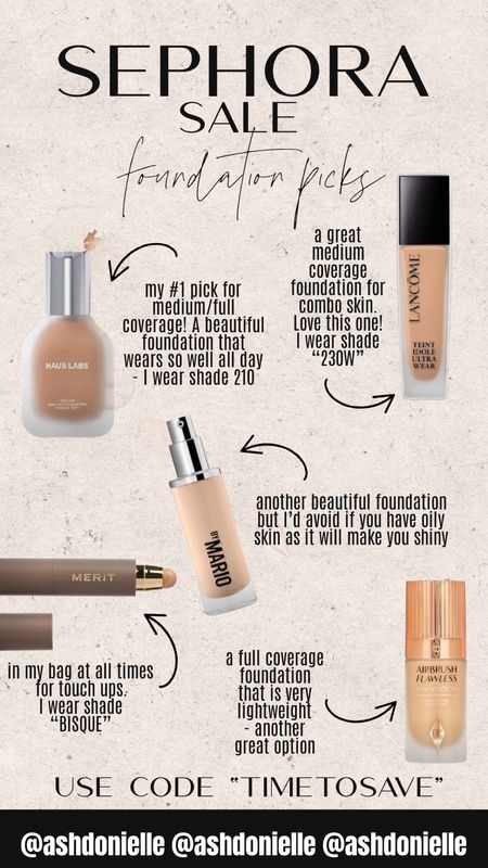 SEPHORA SALE 
foundation picks! 

#LTKHolidaySale #LTKsalealert #LTKbeauty