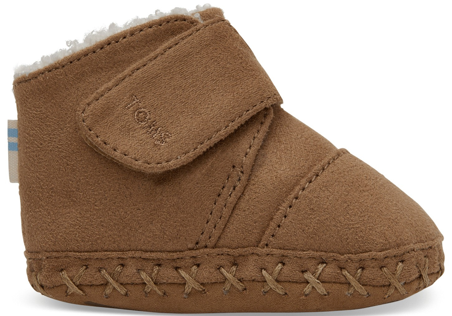Toffee Microfiber Tiny TOMS Cuna Crib Shoes | TOMS (US)