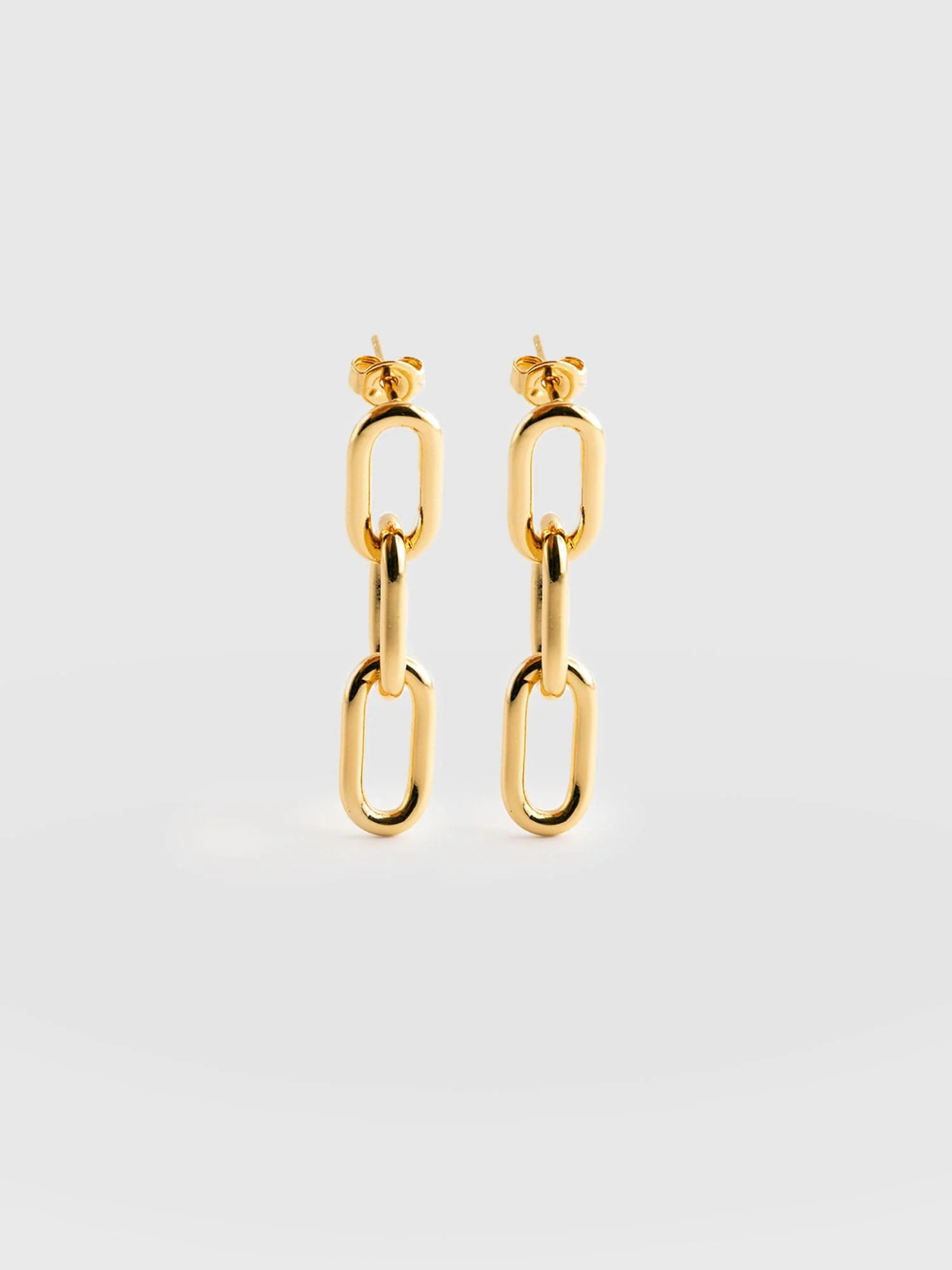 Cable Chain Drop Earrings - Gold | Saint + Sofia